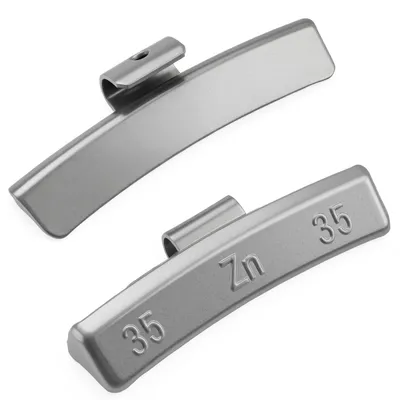Image de 50 masses d'équilibrage pour jantes en aluminium et zinc, masses de frappe de 35 g, masses en zinc