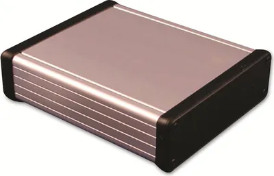 Produktbild von HAMMOND Profil-Gehäuse,1455L1202, Extruded Aluminium, klar Aluminium, IP54, 120x103x30,5 mm