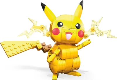 Produktbild von Mega Construx Pokémon Medium Pikachu, Kinder-Spielzeug, Bauset, Bausteine