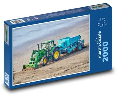 Produktbild von Puzzle 2000 Traktor Strandreinigung - martinpuzzle