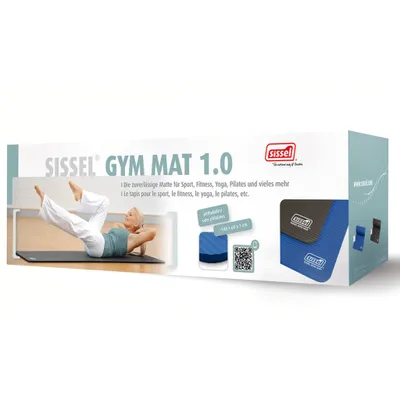 Produktbild von SISSEL Gym Mat 1.0, Universal-Trainingsmatte, Grau, 600 mm, 1800 mm, 1 cm