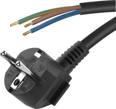 Flexo šňůra PVC 3x 1,5mm2, 2m, černá
