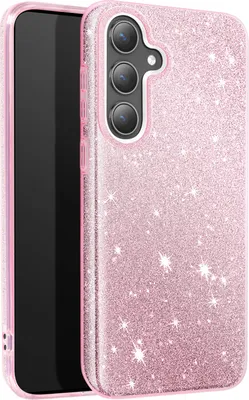 Produktbild von Avizar, Glitzernde Silikonhülle für Samsung S24 / S25 – Ultradünn und stoßfest, Rosa