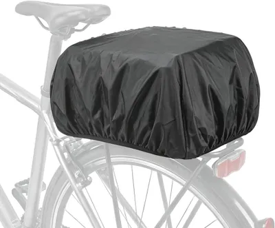 Obrázok produktu pre Košík na bicykel Regenhoes – 35 litrov – 70 x 80 cm – Vodotesný – Čierno/strieborný