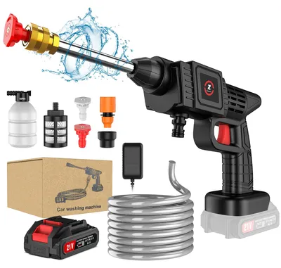 Immagine prodotto di Idropulitrice per auto - Pistola di pulizia senza fili - 200 W - 50 bar - 1500 mAh - 1 batteria