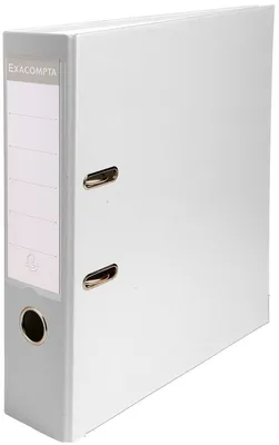 Image de Exacompta 20x Classeur à levier polypropylène dos de 75mm Blanc 918402B