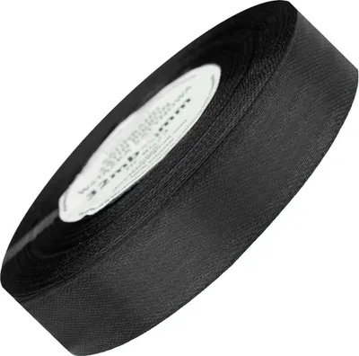 Zdjęcie produktu dla Wstążka satynowa czarna 25mm - 32mb