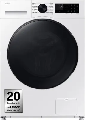 Produktbild von Samsung WD11DG5B15BEEP, Frontlader, Freistehend, Weiß, Links, Schwarz, LED