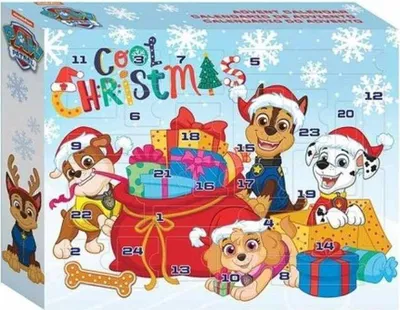 Obrázok produktu pre Tlapková patrola - adventný kalendár 24 ks.