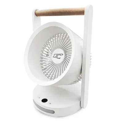 Immagine prodotto di Ventilatore da tavolo senza fili LTC con luce notturna e display LCD 5 impostazioni di velocità Batteria da 3600 mAh, LXWB17