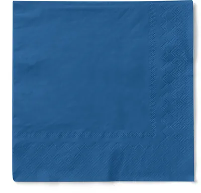 Produktbild von Tissue Serviette Blau, 33 x 33 cm, 3-lagig, 100 Stück - Mank