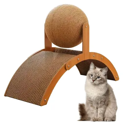 Productafbeelding van Interactieve krabpaal met speelbal voor katten