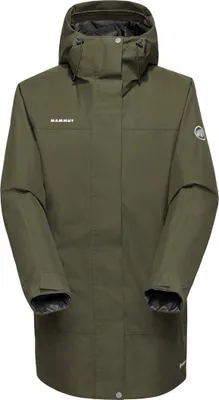 Produktbild von Treeline HS Thermo Hooded Parka Women, Isolierte Hardshell Jacke Damen - Mammut, Farbe:dark marsh, Größe:S