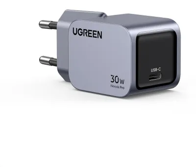Obrázek produktu pro UGREEN síťová rychlonabíječka Nexode Pro 30W 1-Port USB-C, GaN, stříbrná