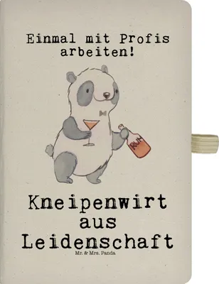 Produktbild von Mr. & Mrs. Panda Adressbuch Kneipenwirt Leidenschaft - Transparent - Geschenk, Kneipe, Notizheft, Rum, Bar, Tagebuch, Kladde, Skizzenbuch, notizbuch, Journal, Spruch