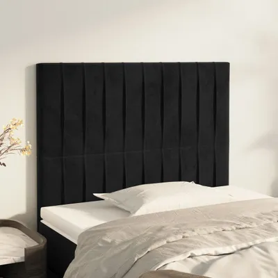 Produktbild von Kopfteile 2 Stk. Schwarz 80x5x78/88 cm Samt , Kopfteile Design 2024