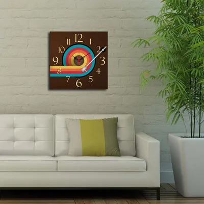 Productafbeelding van Opviq, Msk- HMA3193, Bunt, Wandklokken, 40 x 40 cm, 100% MDF (dikte: 5 mm)