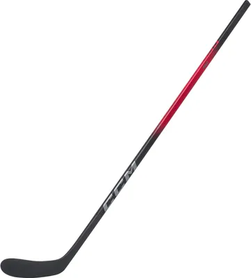 A hockey stick on a white background.