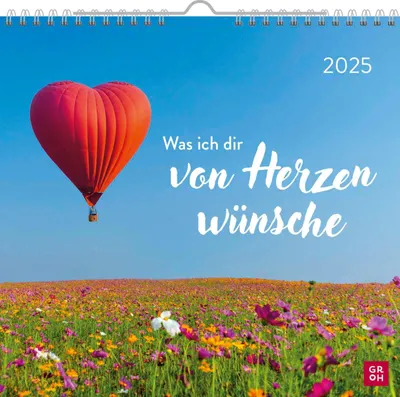 Produktbild von Wandkalender 2025: Was ich dir von Herzen wünsche