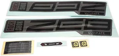 Zdjęcie produktu dla Zestaw naklejek na widelec RockSh.ZEB Ultim.27,5/29" matt si f. Gloss Black