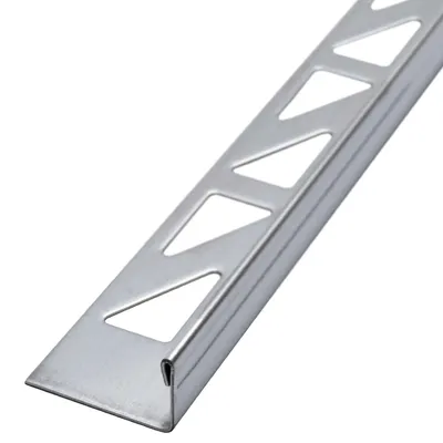 Produktbild von Dalsys Fliesenschiene Fliesenprofil Edelstahl L-Profil Poliert 2,5m x 10mm, Fliesenprofil