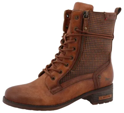 Produktbild von Mustang Veterschoenen Hoog Veterschoenen Hoog - Cognac - Maat 36