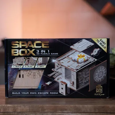 Immagine prodotto di 3D Puzzle meccanico in legno Capsula spaziale