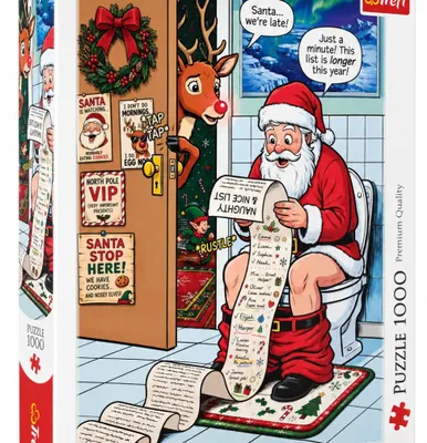 Productafbeelding van TREFL Puzzel: Het rustmoment van de Kerstman, 1000 stukjes
