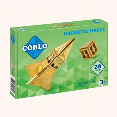 Produktbild von COBLO Magnetische Bausteine Gold 20 Teile