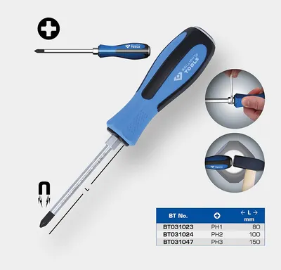 Produktbild von Brilliant Tools Schraubendreher Kreuzschlitz mit Schlagkappe