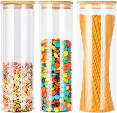 Produktbild von Luftdichte Glasbehälter für Lebensmittel, Portionskontrolle, Vorratsdose, Glas