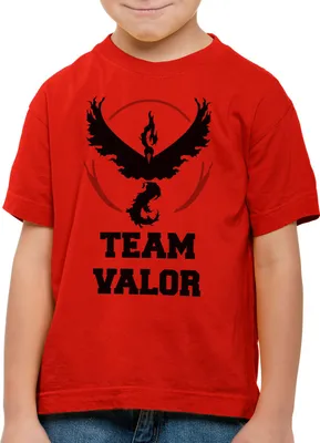Produktbild von BaumwolleCloud Team Valor Kinder T-Shirt Rot Red Wagemut