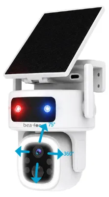 Image de Beafon Safer 4S Pro Outdoor + panneau solaire, blanc, couleur : blanc