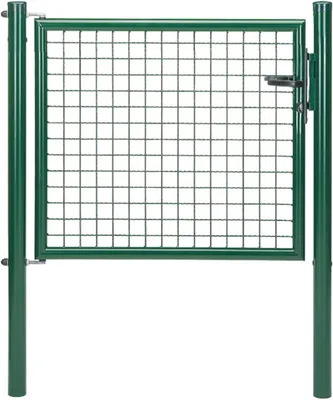 Immagine prodotto di Alberts 600037 Cancello singolo in rete ondulata, verde, larghezza 100 cm, altezza 75 cm