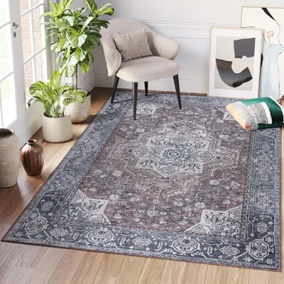 Obrázek produktu pro Koberec Tapiso DUBAI ve vintage stylu s efektem opotřebení, nenáročný na údržbu, do obývacího pokoje nebo ložnice, 240 x 300 cm