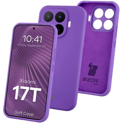 Produktbild von Silikon Handyhülle für Xiaomi 17T, Bizon Soft Case, Violett
