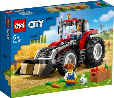 Produktbild von LEGO City Traktor Spielzeug, Bauernhof Set mit Minifiguren und Tierfiguren, toll als Geschenk für Jungen und Mädchen ab 5 Jahren 60287
