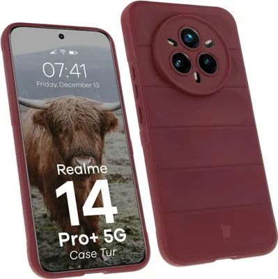 Produktbild von Bizon Case Tur Panzerhülle für Realme 14 Pro Plus 5G, dunkelviolett