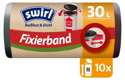 Produktbild von Swirl® Fixierband-Müllbeutel XL 30 L Reißfest & Dicht