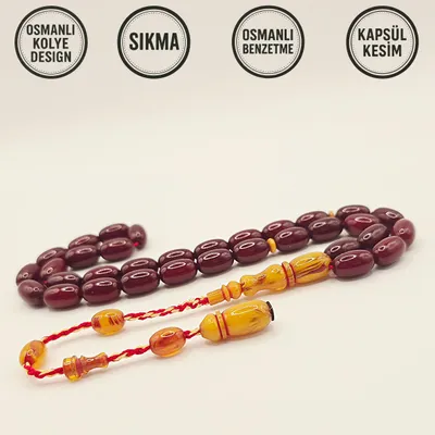 Produktbild von Tesbih Tespih OSMANLI BENZETME Kapsül Prayerbeads Rosary Prayerbeads Rosary Model Gebetskette Misbaha Kolye Design