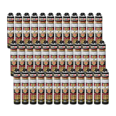 Produktbild von Isolbau Mauermörtel Pistolenschaum Montageschaum Klebeschaum 3in1 PolyurethanMörtel 36 x 750ml