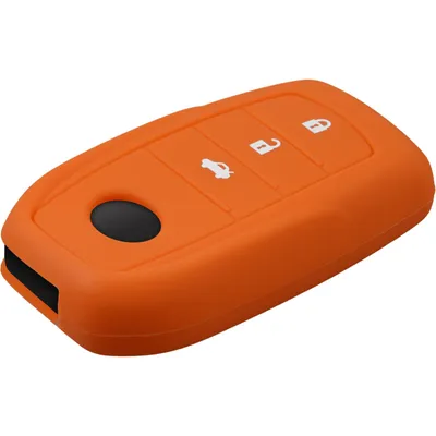 Produktbild von PhoneNatic Silikon Schlüssel Hülle kompatibel mit der Toyota reiz / new RAV4 3-Tasten Fernbedienung in orange Funkschlüssel 3-Key
