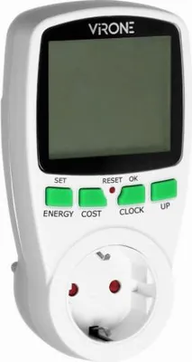 Image de Virone de ConsumoConsumo Electrico Appareil de mesure des prises avec écran LCD Puissance maximale 3680W avec double taux