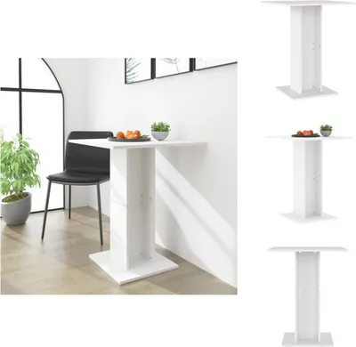 Produktbild von vidaXL Bistrotisch Weiß 60x60x75 cm Holzwerkstoff -  Esstische