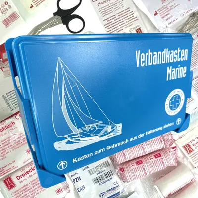 Produktbild von Marine Erste Hilfe Verbandskasten CE Segeln Boot mit Halter  Germany