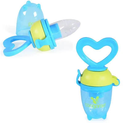 Produktbild von Fruchtsauger F1333 blau für Beikostanfänger ab 6 Monate, Silikonsauger