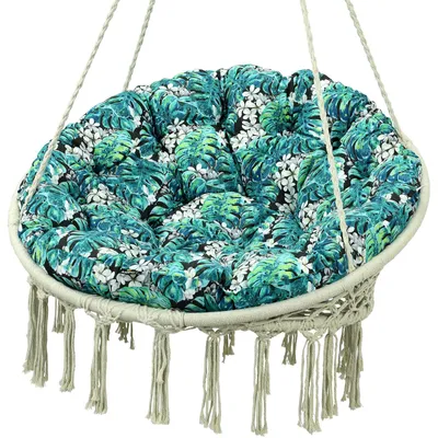 Zdjęcie produktu dla AMPO poduszka na fotel papasan kosz wiszący kokon 110cm