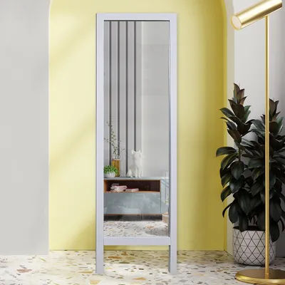 Immagine prodotto di Crea - Specchio, 45x145h cm Bianco, Forma Rettangolare