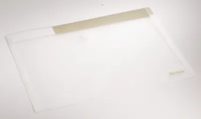 Produktbild von Dokumententasche A4 PP Klettverschluss transparent 5 Stück Packung mit 12 Stück