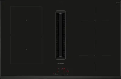 Produktbild von Siemens iQ300 ED851BGA7, Schwarz, Integriert, 80 cm, Zonen-Induktionskochfeld, Glaskeramik, 4 Zone(n)